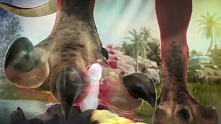 Big cock foot fetish gay 3D furry