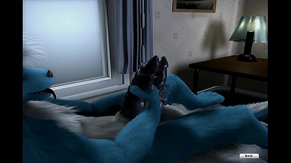 Furry wanks and cums everywhere in room funny