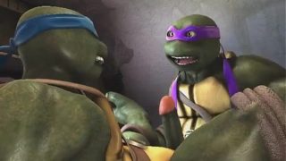 Hung Ninja Turtles hardcore gay toon sex