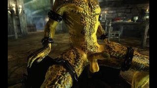 Werewolf and Giant Lizard 3d Gay Sex Cartoon HD