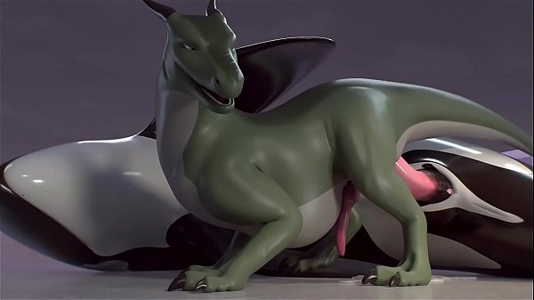Giant killer whale yiffs a dragon both cum