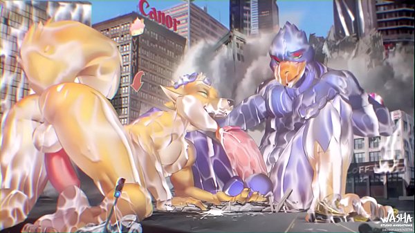 Gay Yiff Porn giant Starfox and giant falcon cum volcano