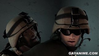 Soldier gets fucked in the ass by ebony sergeant