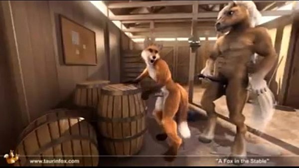 Furry Gay Yiff horse fucks fox in stable