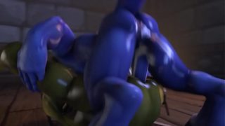 Gay Warcraft Porn a Draenei rough fucks and creampies an Orc
