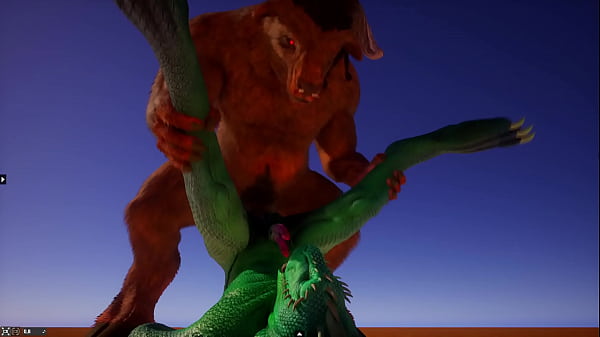 The Sensual Serpent’s Submission: A Minotaur’s Dominant Delight with a Lizard’s Lustful Lure